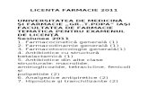 LICENTA FARMACIE 2011