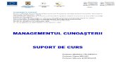 Suport de Curs Managementul Cunoasterii