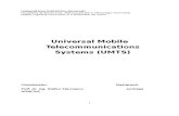 Universal Mobile Telecommunications Systems -UMTS