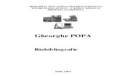 Gheorghe Popa : Biobibliografie