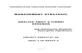 Management Strategic - Analiza SWOT a Firmei Dedeman