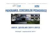 Calendar Cerc 2011-2012