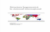 Structura Hegemonica in Sistemul International[1]
