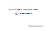 Proiect Management Pepsi