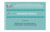 Metode de Caracterizare a Materialelor Nanostructurate