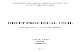Suport Curs Drept Procesual Civil, Anul IV. Sem. I. 2011-2012