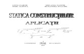 Statica Constructiilor - APLICATII (AEF)