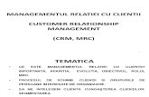 Managementul Relatiei Cu Clientii