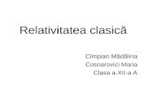 relativitatea clasica