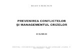 Curs - Managementul Crizelor Si Prevenirea Conflictelor