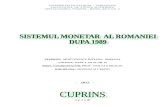 Proiect Moneda Credit - Sistemul Monetar Al Romaniei Dupa 1989