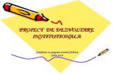 Proiect de Dezvoltare Institutionala 2009-2014