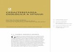 Corbi de Piatra - Studiu Interdisciplinar - Caracterizarea geologica a sitului (Cap. 2)