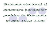Studiu de Caz Istorie Sistemul electoral si dinamica partidelor politice in Romania in anii 1918-1938