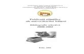Publicaţii ştiinţifice ale universitarilor bălţeni : Bibliografie selectivă 2000-2005