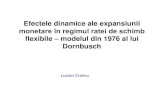 Cursul 10 (II) Modelul Lui Dornbusch Efectele Dinamice Ale Expansiunii Monetare Cu E Flexibil