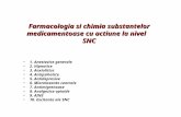 Farmacologia si chimia substantelor medicamentoase cu actiune la nivel SNC