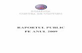 Raportul public pe anul 2009 al Curții de Conturi a României