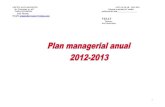 Plan Managerial 2012-2013