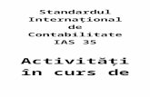 IAS Standardul International de Contabilitate IAS 35