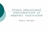 Planul educational individual si adaptari curriculare