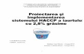 Implementare HACCP la Iaurt 2,8% grasime