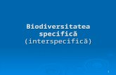 Biodiversitatea Specifica