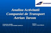 60191609 Analiza Activitatii Companiei de Transport Aerian Tarom