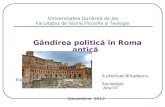 Gandirea Politica in Roma Antica - Copie