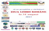 SĂ NE PREGĂTIM A SĂRBĂTORI ZIUA LIMBII ROMÂNE LA 31 AUGUST 2013” -Brosura îndrumător