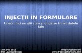 Injectii in formulare