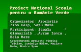 Proiect naţional "Scoala pentru o Românie Verde" - Scoala Avram Iancu, Baia Mare