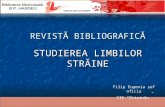 Revista bibliografica : Studierea limbilor straine
