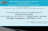 Angela Hăbăşescu, Valentina Vacarciuc:Cercetare bibliometrică a compartimentului Organizarea şcolară
