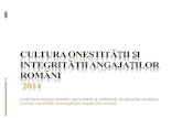 Studiu Result cultura onestitatii si integritatii angajatilor romani prezentare cadru si eveniment