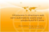 2010.04.13 Olivian BREDA - Introducere in directoare web semi-automata la scara larga – solutia AutoFill Forms