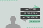 10 Sfaturi de B2B de la Antreprenori de Succes