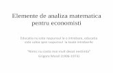Analiza matem pentru economisti notițe de curs