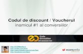 Codul de discount / Voucherul: Inamicul public nr. 1 al conversiilor!