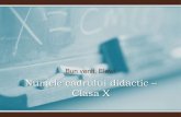 Numele cadrului didactic – clasa x