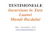 Testimoniale Incursiune in Muntii Buzaului 2012