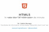 HTML5 în XXX de minute