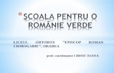 Premianti in programul ecologic "Scoala pt o Romanie Verde"