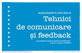Tehnici de comunicare si feedback - Evolutiv