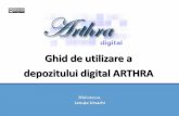 Ghid de utilizare a depozitului digital ARTHRA