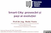 Smart City: provocări și pași ai evoluției / Smart Cities challenges