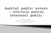 Efectele Auditului Public pentru interesul public