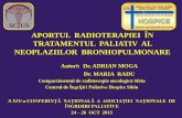 Dr. Adrian Moga Aportul Radioterapiei in Tratamentul Paliativ Al Neoplaziilor Bronhopulmonare