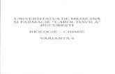 Subiecte Admietere Medicina Generala UMF Bucuresti 2012