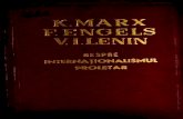 Marx, Engels, Lenin: Despre Interna£ionalismul Proletar